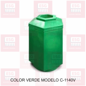 Bote de Basura Hexagonal para Gasolineras