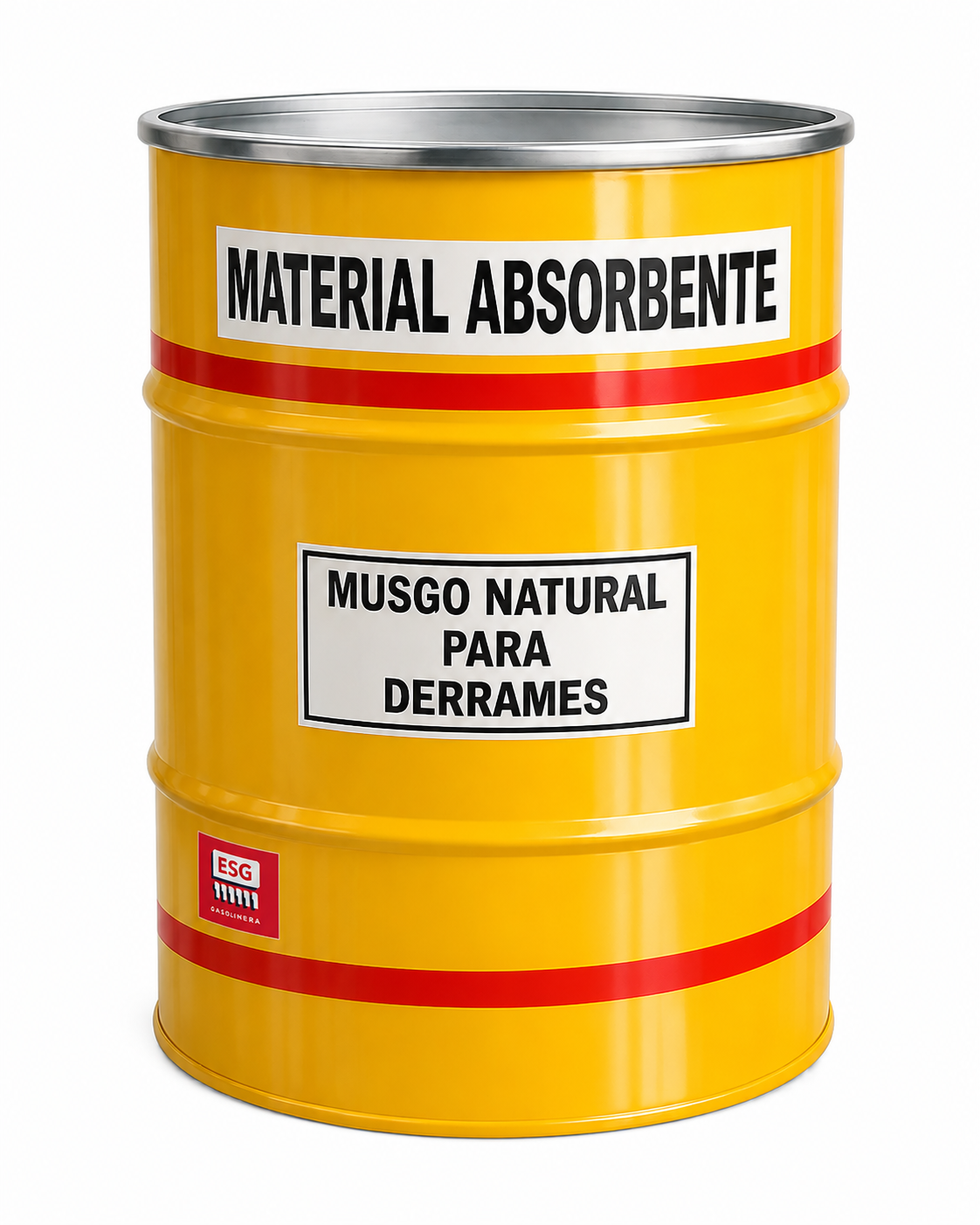 Bote para Materiales Absorbentes Color Amarillo